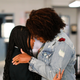 Delilah (Laya DeLeon Hayes) and Aunt Vi () embrace at the police station.